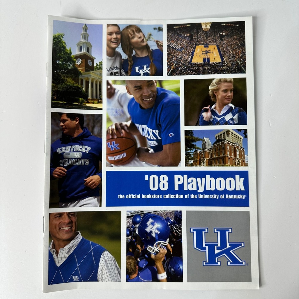 University of Kentucky 2008 Playbook Official Bookstore Collection Catalog UK